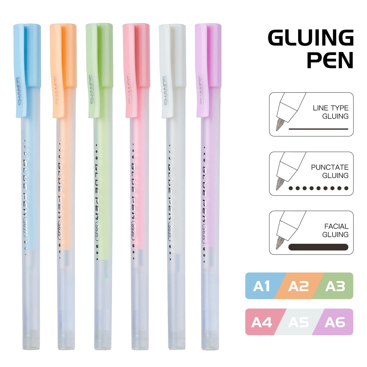 Fast-Drying Adhesive Pen Portable Macaron Color Student Handmade DIY Scrapbooking Glue Wholesale Children Dot Glue Craft Supplies
