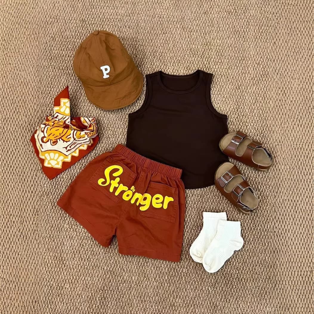 Trendy Baby Outfit Set Summer Thin Newborn Clothes Summer Cute Sleeveless Infant Set Summer Style