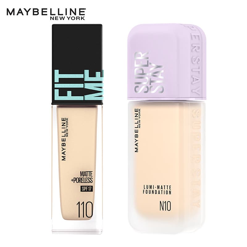 Maybelline Customized Watery Liquid Foundation Hydrating Sunscreen Version 110 FITME SUPERSTAY Long-Lasting Liquid Foundation