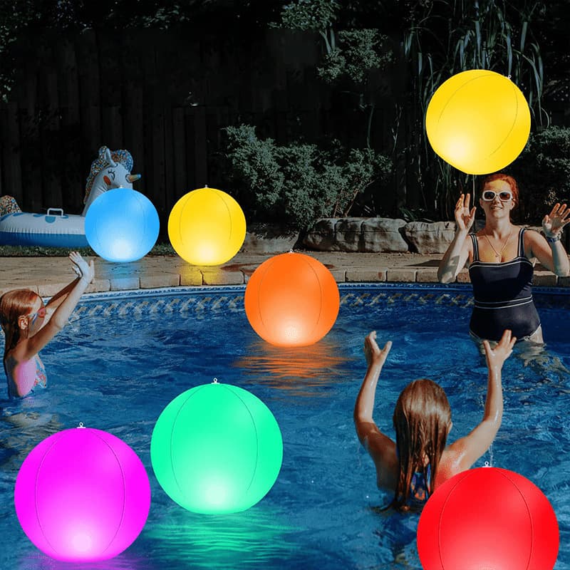 2026 New Cross-border Drop Shipping 16-Color Remote Control LED Inflatable Light-Up Ball