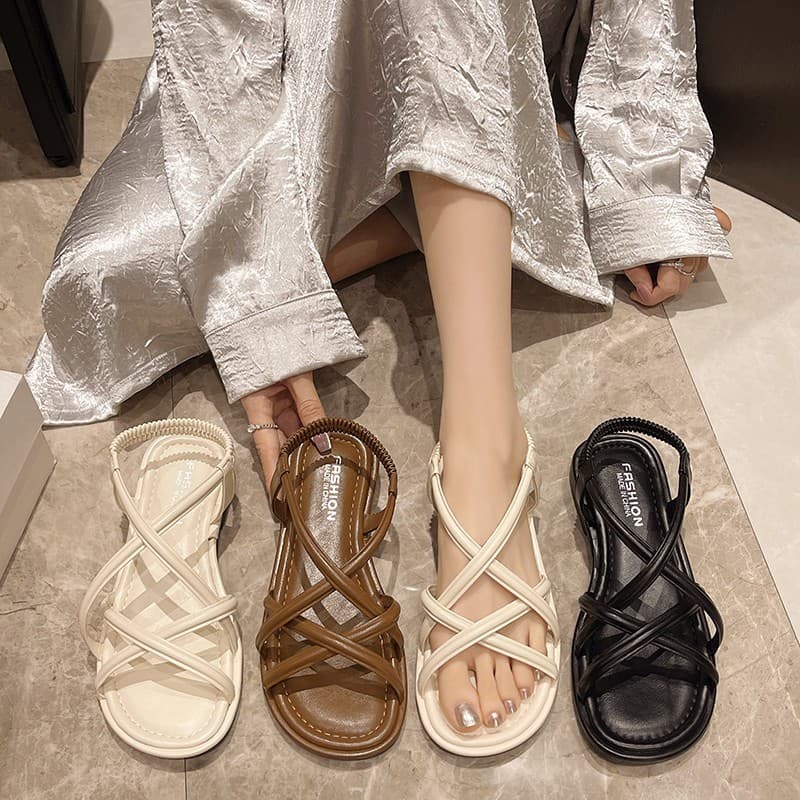 Forest-style Roman Woven Sandals for Women, New Summer Outdoor Soft Sole Sandals, Comfortable Casual Beach Sandals