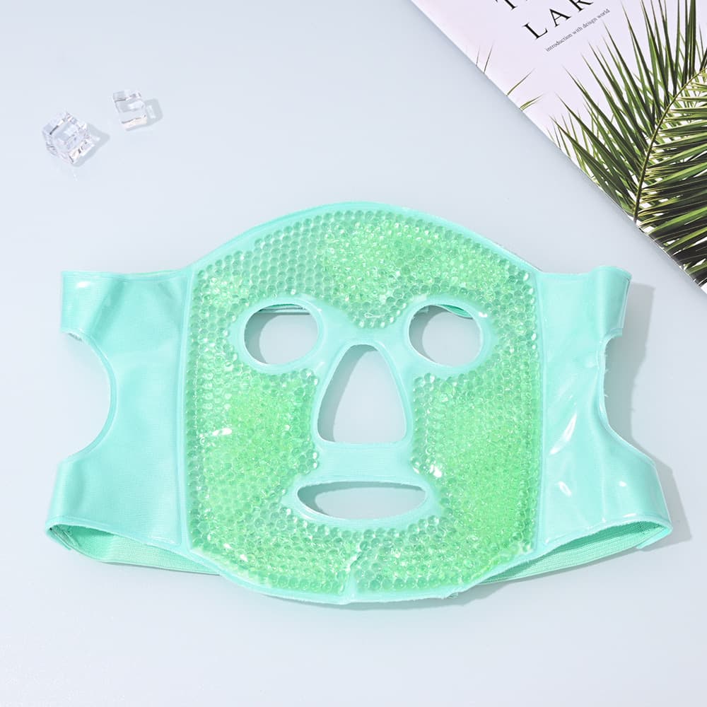Ice Face Mask Ice Eye Mask Ice Pack Face Mask Post-Surgery Recovery Wonder Hot Compress Full Face Cooling Ultra-Soft Face Cover