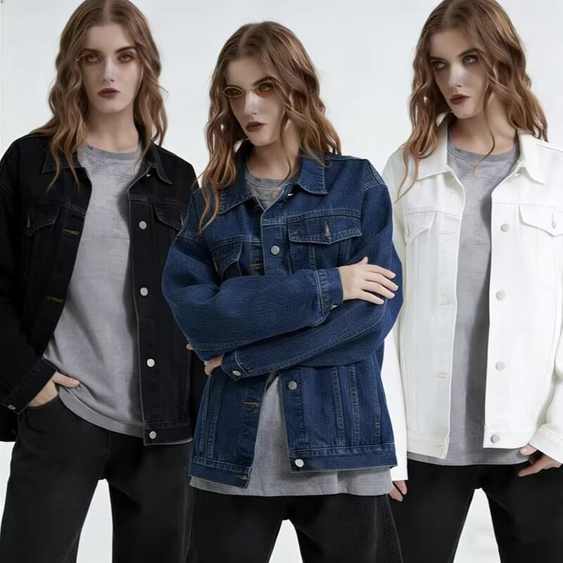 Men's Denim Jacket for Spring and Autumn, Loose Fit, Vintage, Simple, Trendy, Casual, Versatile Top Coat