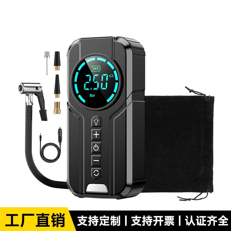 Car air pump wireless portable car power bank tire inflator power rescue emergency starting power supply cross-border