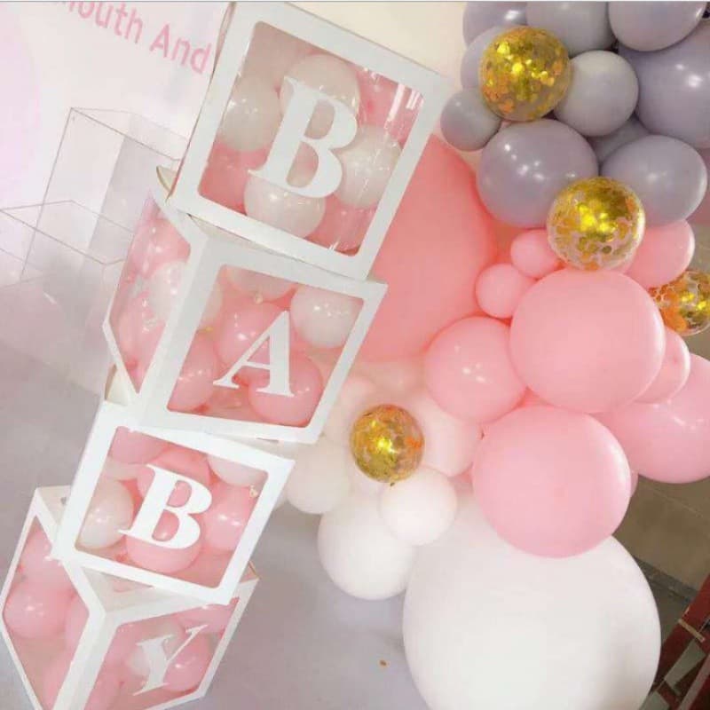 LOVE Surprise Box Balloon Transparent Box Baby Birthday Party Wedding Creative Balloon Box Decoration BABY