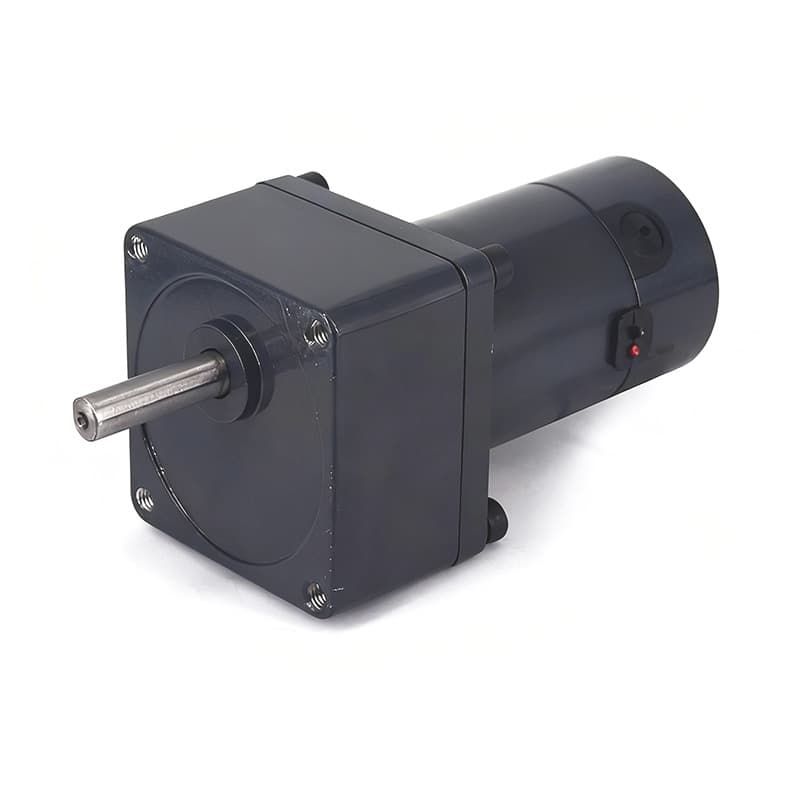 High-power DC geared motor with eccentric output shaft