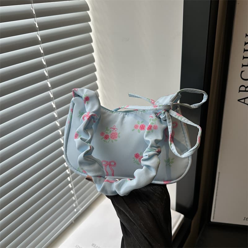Small Handbag Women's Underarm Bag 2024 New Style Japanese Sweet Aesthetic Handbag Shoulder Bag Casual Mini Square Bag