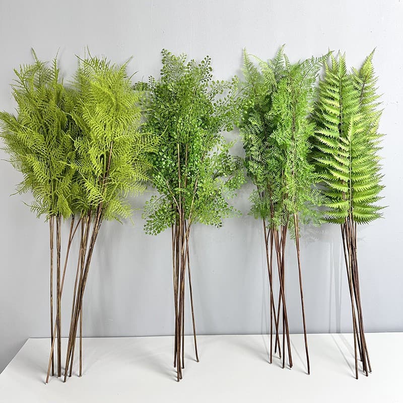 Artificial Asparagus Fern Black Bone Moss Serrated Leaf Home Decoration Fern Soft Furnishing Plant Potted Green Plant Plastic Fake Grass Persian Grass