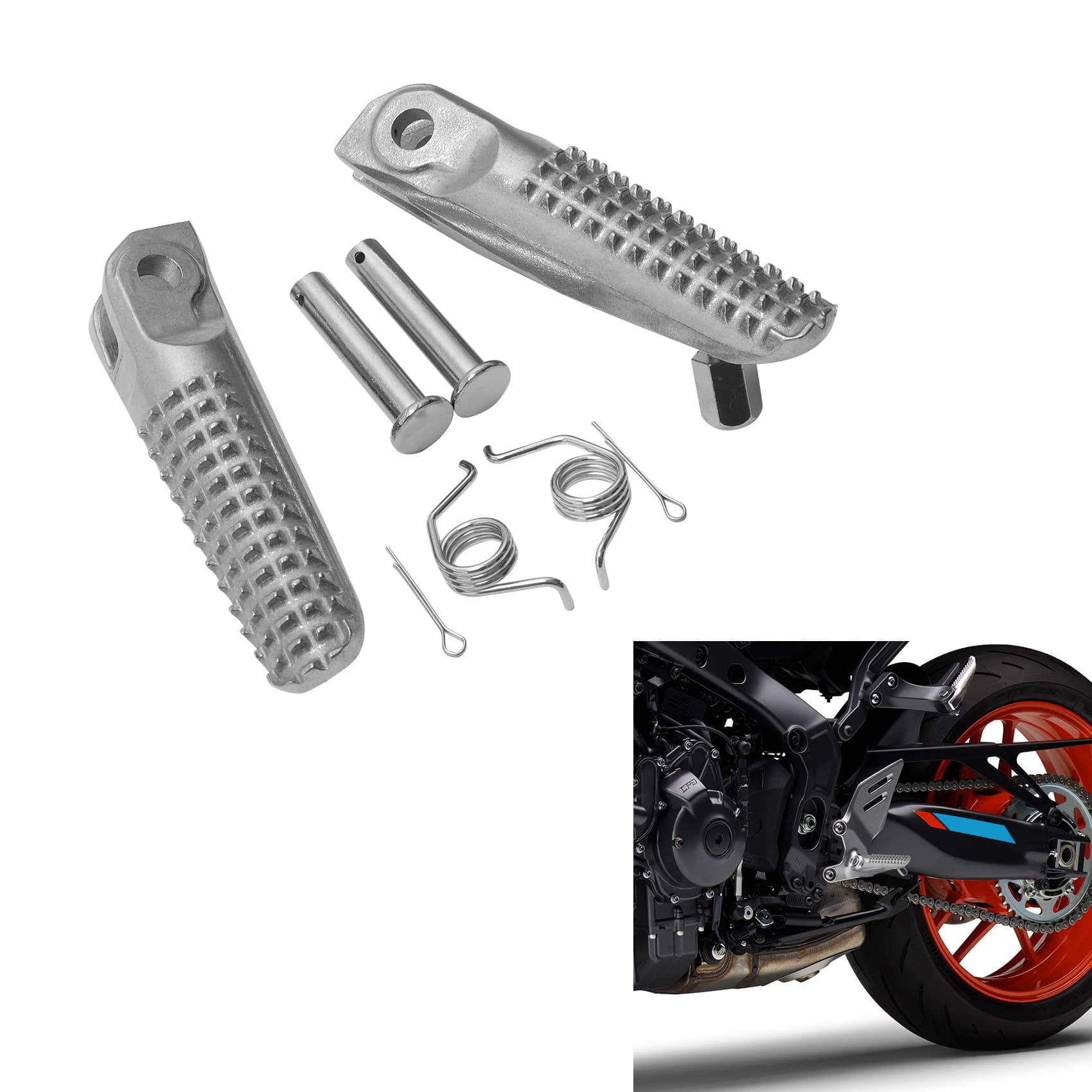 Front Footpegs for Yamaha MT09 21-23 SP 21-23 YZF R7 22-23 Driver