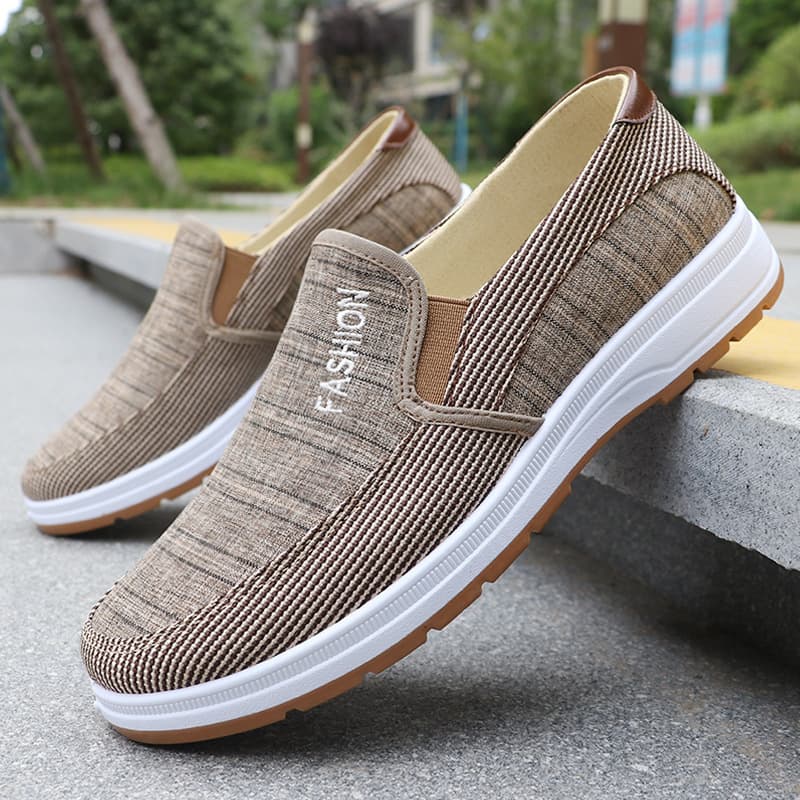 Export Men's Cloth Shoes Factory Wholesale Summer Men's Canvas Shoes Comfortable Breathable Old Beijing Cloth Shoes Work Shoes