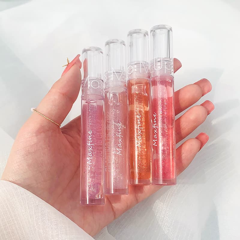 Lip Oil Transparent Water Gloss Lip Gloss Women's Long-Lasting Moisturizing Lip Glaze Mirror Doodle Glass Lip Gloss Student Wholesale