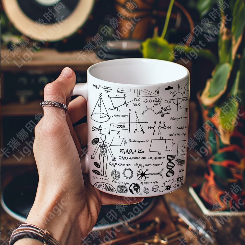 Physics Chemistry Math Biology Science Subject Theme Ceramic Mug