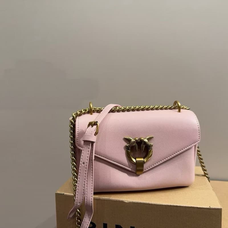 Cross-border foreign trade Pink* style swallow bag women's shoulder bag chain women's bag twill bird bag