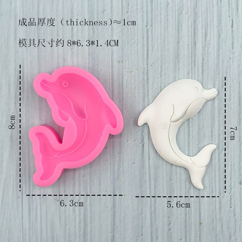Factory Direct Dolphin Silicone Mold Ocean Cake Baking Mold DIY Fondant Tool Pastry Baking Mold