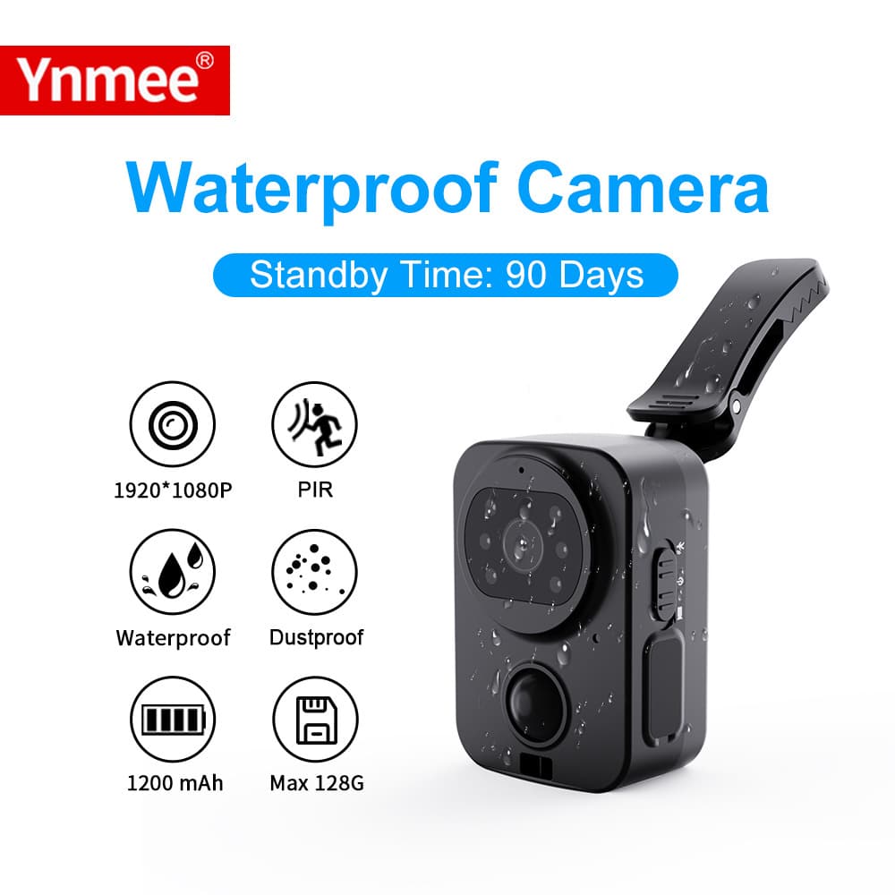 PD01 waterproof camera back clip card pocket camera outdoor sports photography HD 9H field recorder