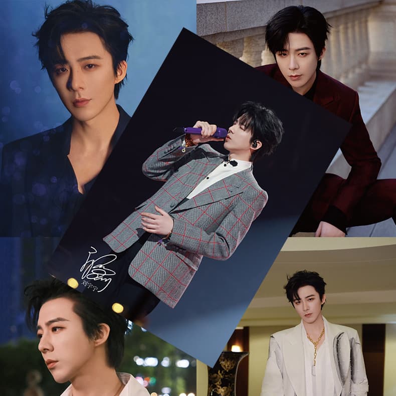 Liu Yuning Poster Set of 8 HD Art Paper Celebrity Merchandise Signed Photos Dorm Wall Sticker Decor