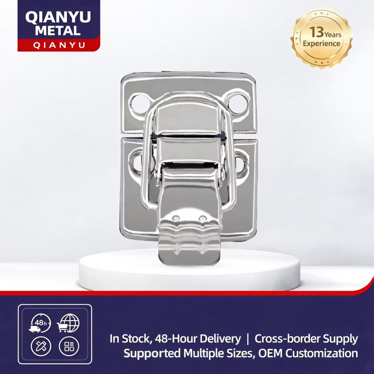 Box Buckle / Package Snap Fastener Metal Hasp