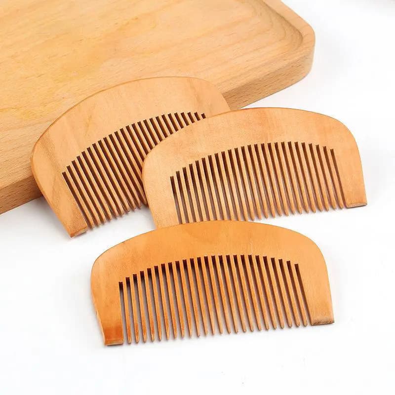 Home Peach Wood Comb Hair Styling Comb Detangling Comb Portable Pocket Small Wood Comb Massage Comb Wholesale