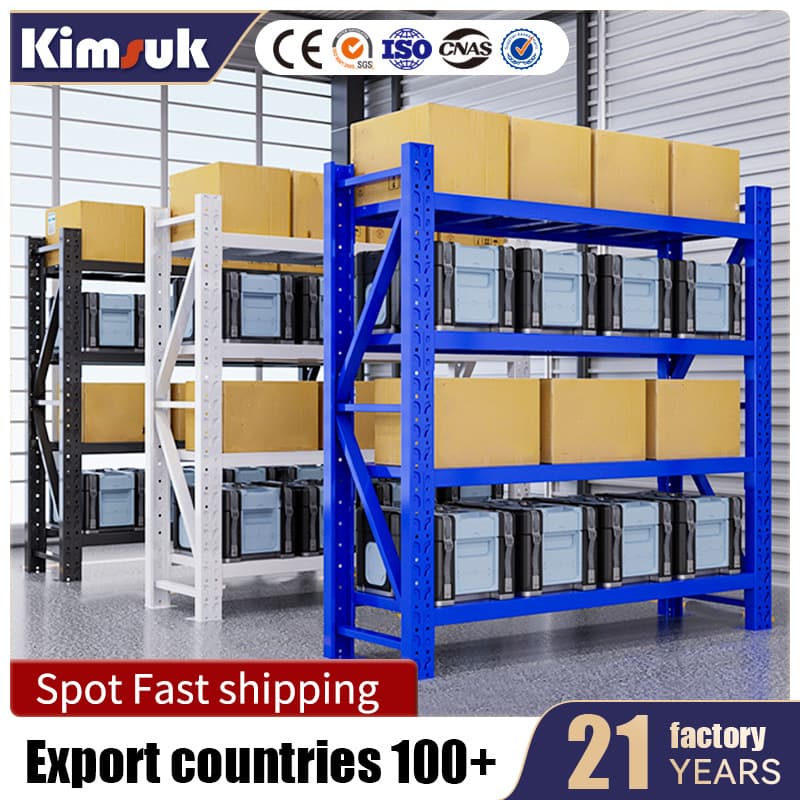 Shelves Cross-Border Best Seller 500KG Multi-Color Medium Light Duty Shelving Custom Wholesale Multi-Layer Warehouse Rack Storage Shelving