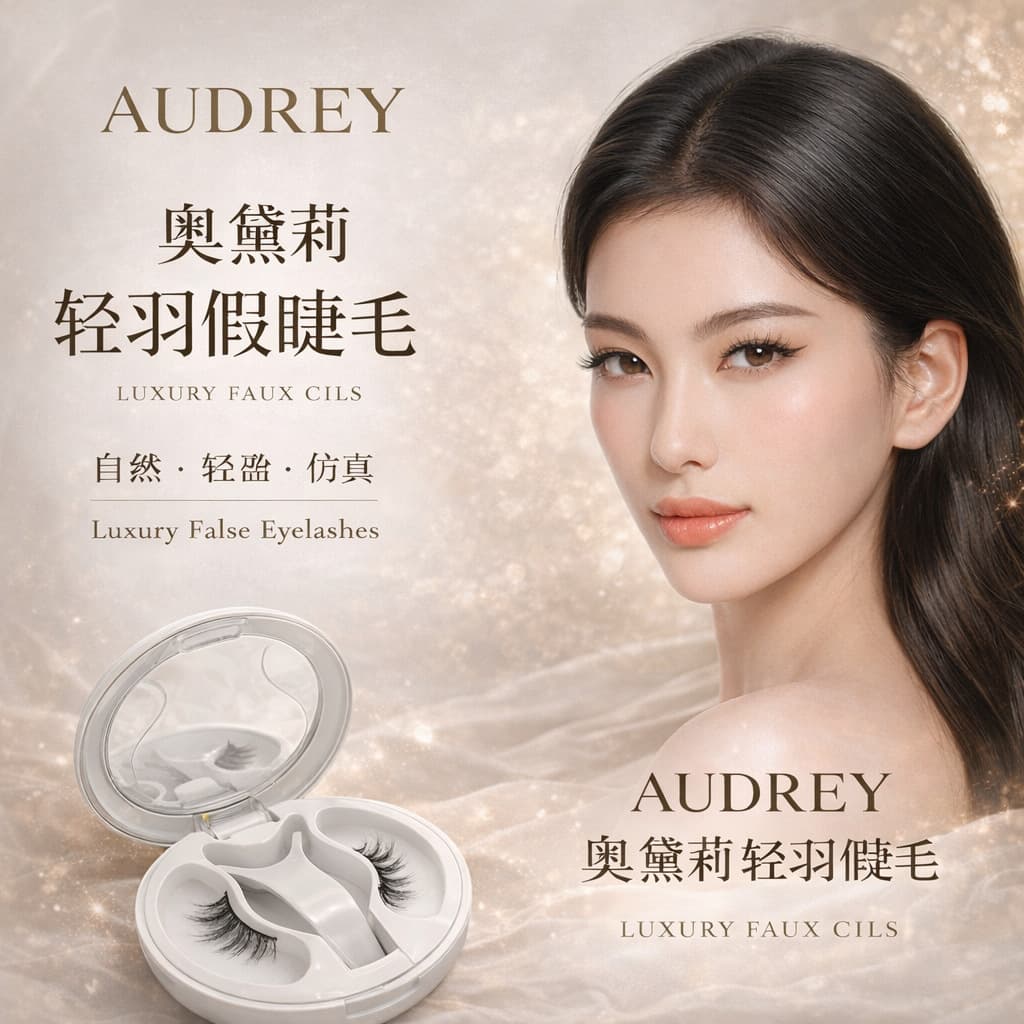 Soft Magnetic Integrated Box Magnetic Eyelashes Soft Glue-Free Lightweight Adhesive-Free Easy to Apply Magnetic False Eyelashes