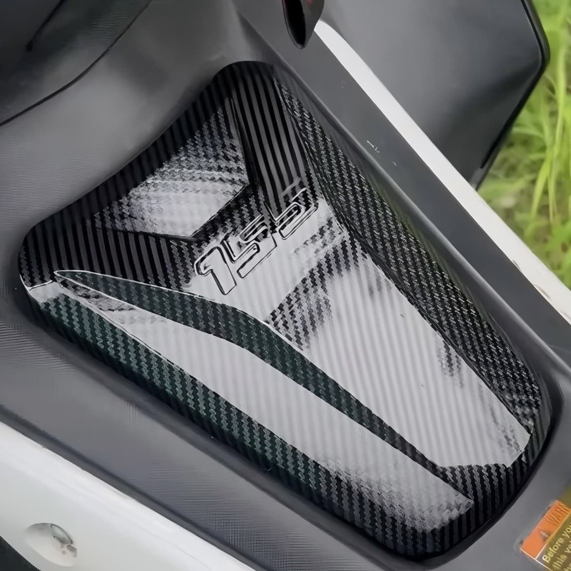 Carbon Fiber Oil Tank Cover for Yamaha NVX155 20-24 Models Modification Water Transfer Printing Cover AEROX Motorcycle Equipment