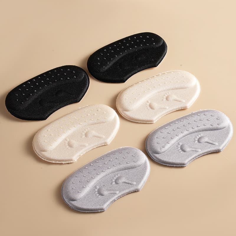 Anti-Friction Heel Cushions for Shoe Size Reduction, Half-Size Pads for Women's Shoes, Inner Heel Inserts