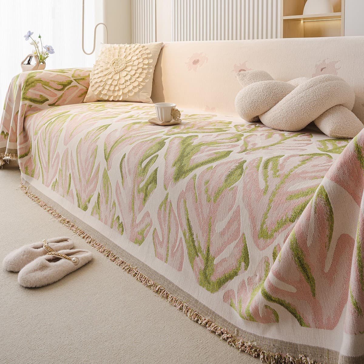 2026 French Premium Sofa Throw, Chenille All-Season Sofa Cover, One-Piece Full-Cover Sofa Slipcover