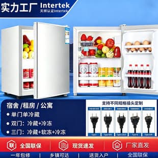 Export Small Household Refrigerator Freezer for Rental Double Door 36L 56L 76L Two-Person Household Mini Fridge