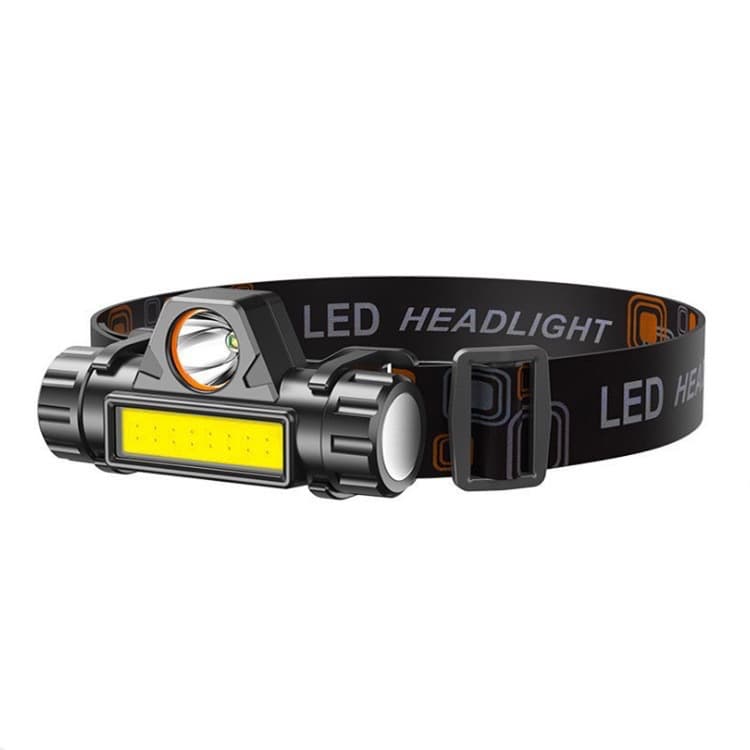 Cross-border Magnetic Headlamp, Head-mounted Illumination Light, High Brightness Camping Hiking USB Rechargeable, Near/Far Beam COB Night Fishing Headlamp