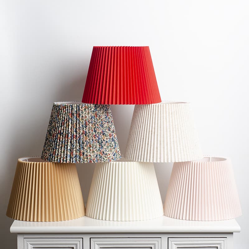 Table lamp floor lamp pleated lampshade linen simple living room bedroom hotel bedside lighting lighting accessories DIY