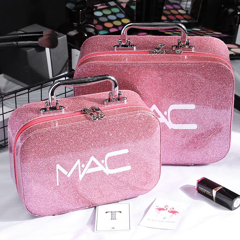 2023 Korean-style makeup bag new portable cosmetic case waterproof large capacity PU makeup organizer vanity case