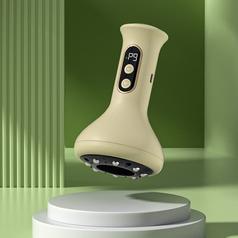 Xinbailu cross-border smart electric cupping device home charging massage negative pressure hot compress meridian cupping and scraping device