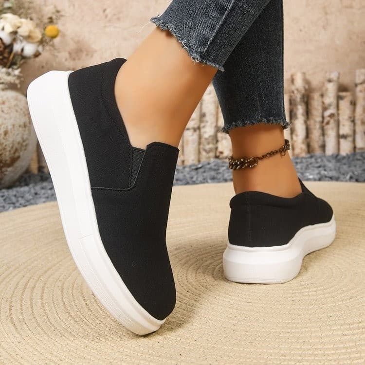 Casual Women's Shoes New Round Toe Thick Sole Platform Women's Single Shoes Korean Style Trendy White Sneakers Loafers for Women