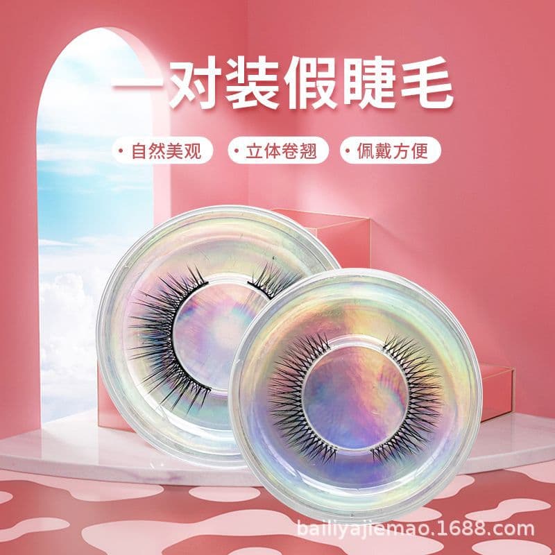 3D Transparent Stem False Lashes Tapered Imitation Handmade Lashes Natural Style Japanese Bare Makeup Fairy Thai Makeup Lashes