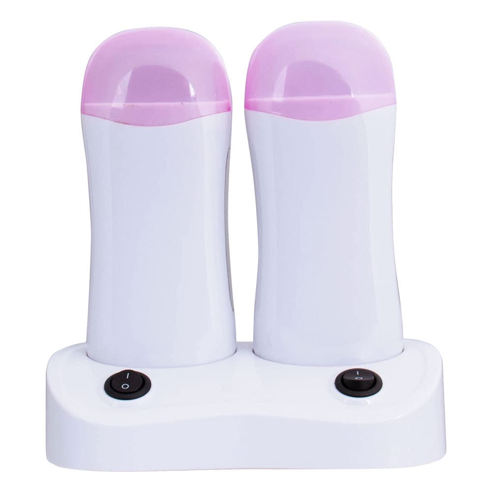 Dual Base Roller Hair Removal Wax Heater Machine with Wax Cartridge Support, Wax Melter, Hand Wax Warmer