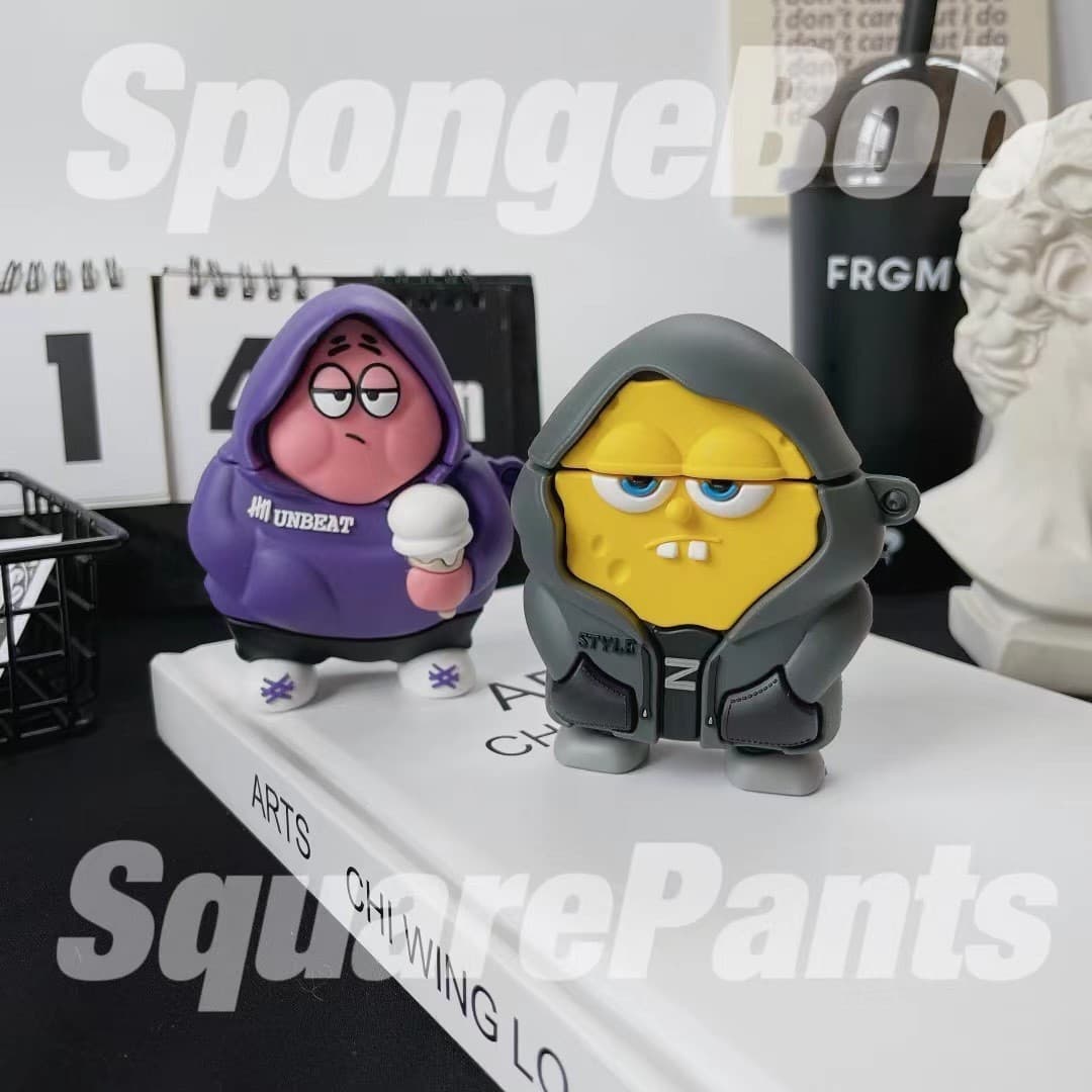 Spongebob Pie Star Suitable for AirPods Pro3 Apple Bluetooth Headphone Case Cover 2/4 Generation Couple 2025