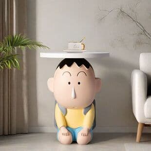 Cartoon Living Room Coffee Table Sofa Side Table Movable Bedside Table Decorative A Dai Floor Side Table Ornament