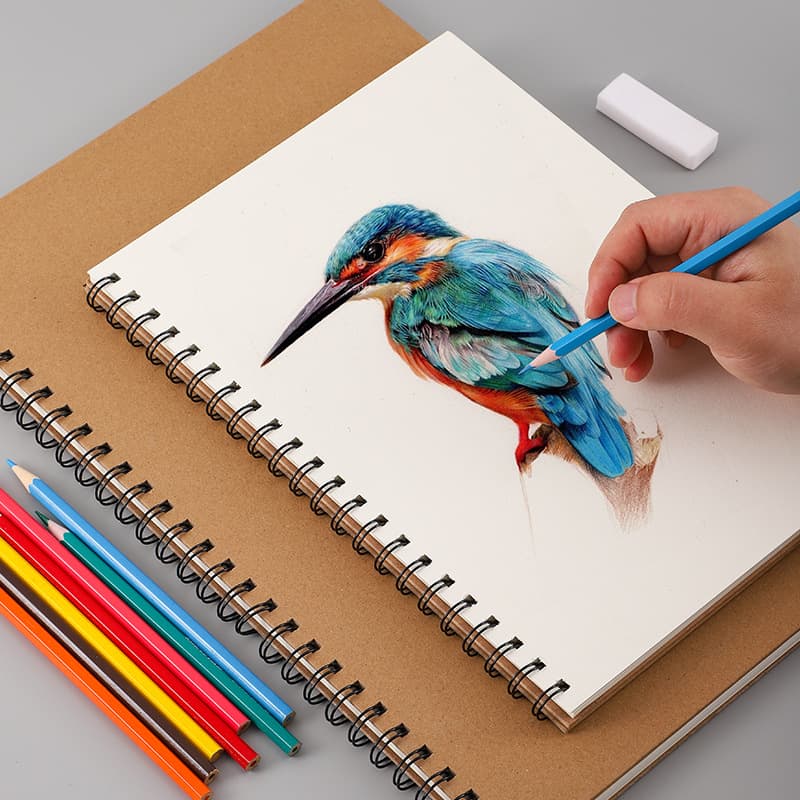 Professional Sketchbook A4 8K 16K Student Drawing Art Spiral Notebook Portable Sketch Pad