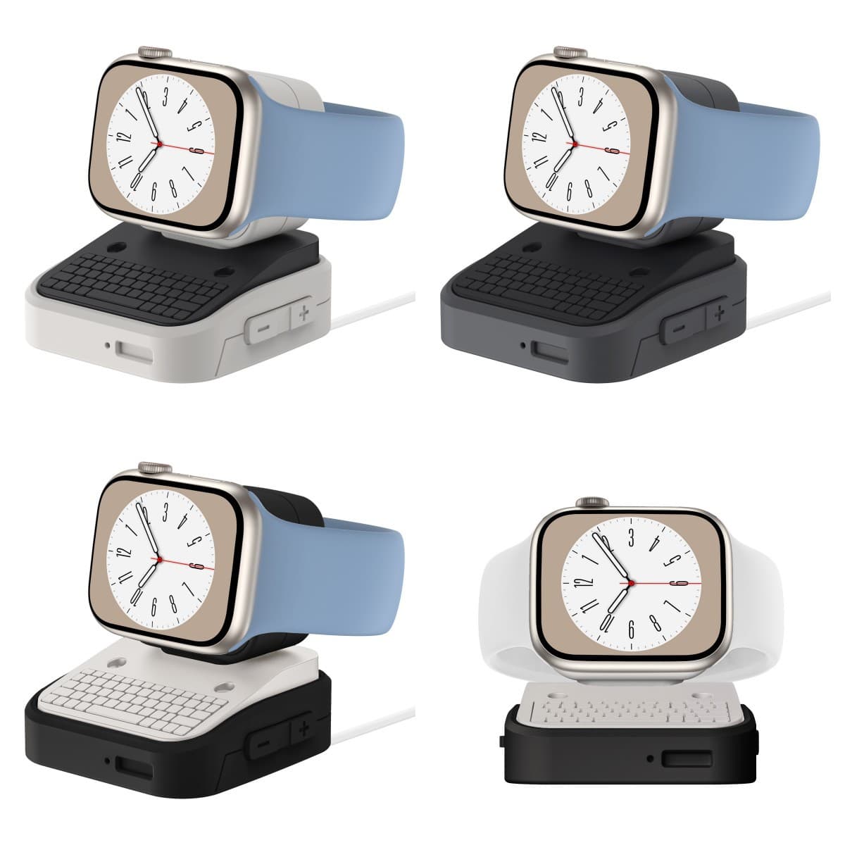 Silicone Apple Watch Charging Stand Compatible with Apple iWatch Other Apple Models Watch Holder Base for Fast Charging