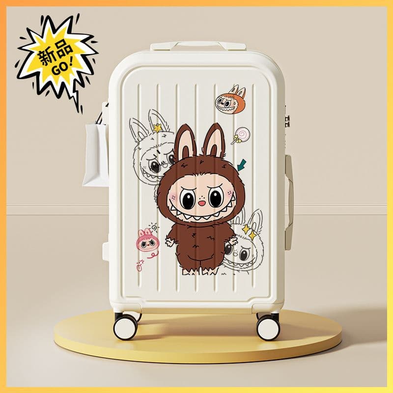 New Luggage for Women, 20-Inch Small Kids Travel Case, 24-Inch Cute Password Suitcase, Rolling Suitcase for Students, Spring Summer