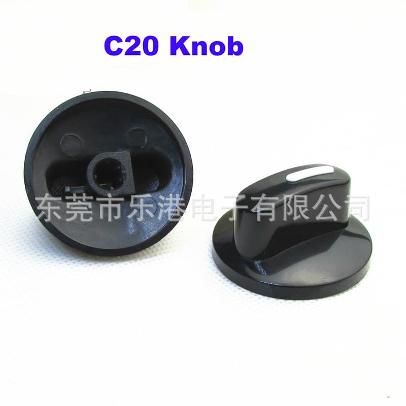 Dongguan Factory Supply Rotary Band Switch 6mm Aperture Knob Cap Potentiometer Half-Shaft Brushed Aluminum Knob Cap