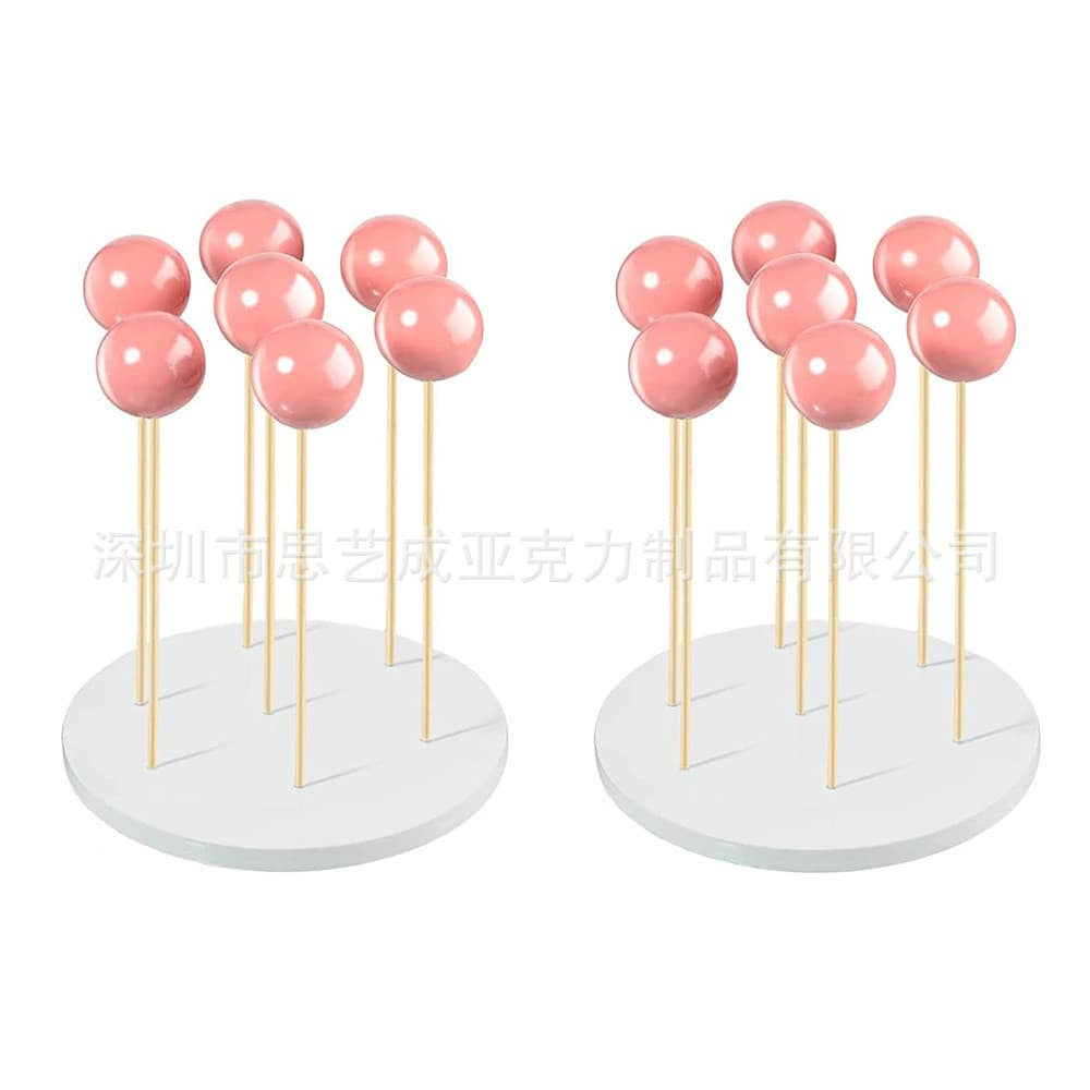 2-Piece Birthday Dessert Stick Display Stand Welcome Baby Pie Pair Candy Stick Display Stand Wedding Lollipop Stand