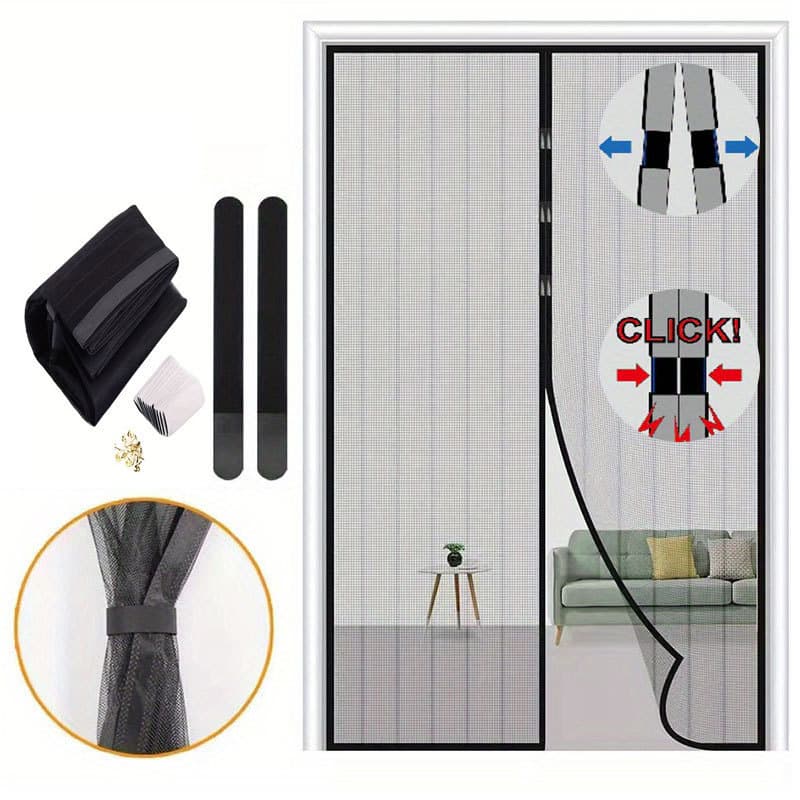 magic mesh magnetic door curtain magnetic strip anti-mosquito door curtain magnetic soft gauze door curtain anti-mosquito screen door curtain anti-mosquito door