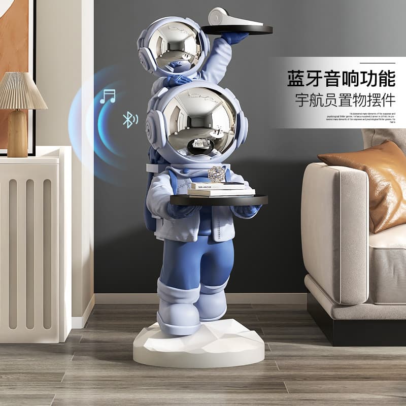 Astronaut Large Floor Ornament Home Decoration Living Room TV Cabinet Side Tray Spaceman Housewarming Gift