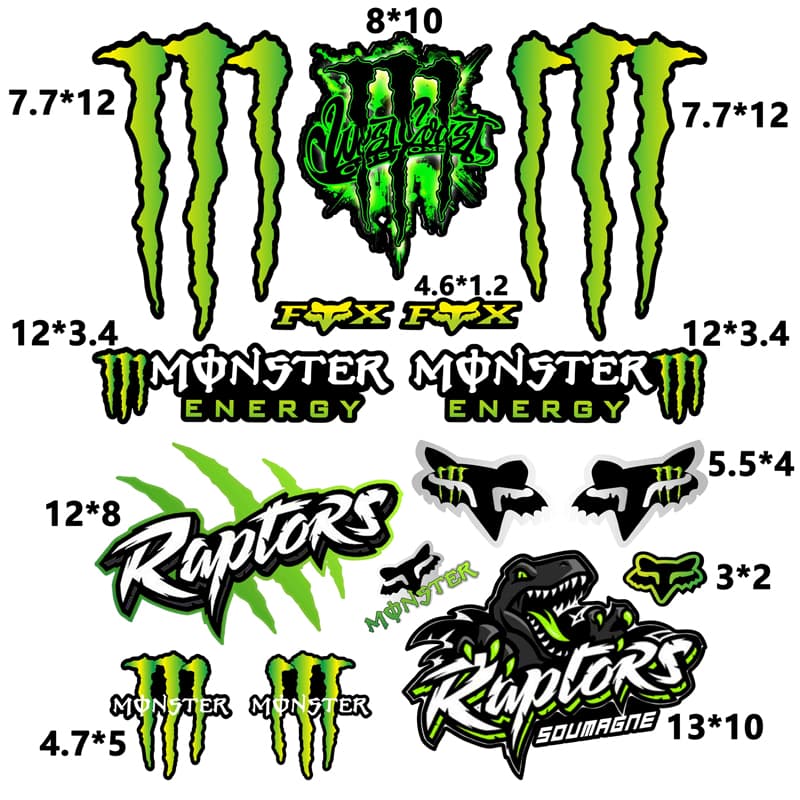 Motorcycle Sticker Decal Scorpion Helmet Sticker Waterproof Sunproof Electric Vehicle Reflective Decoration Sponsor