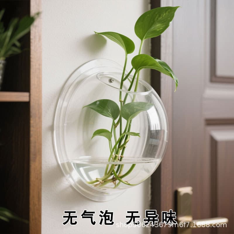 Wholesale Wall-Mounted Flower Pot Hydroponic Planter Hanging Wall Decorative Wall Fish Tank for Living Room Dining Room Kindergarten Wall