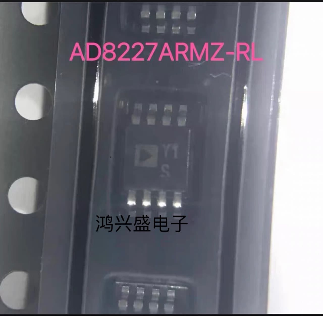 AD8227ARMZ, marking Y1S, MSOP-8, instrumentation amplifier chip IC, 250kHz gain bandwidth product.