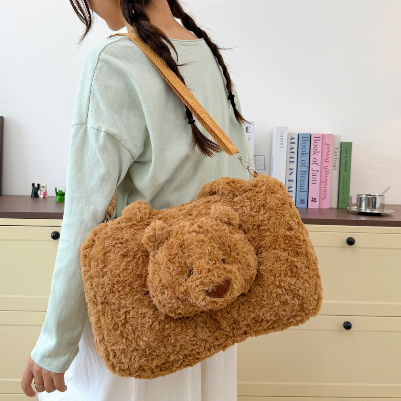 Cartoon Plush Bag 2026 New Cute Plush Toy Bag Bear Bag Large Capacity Backpack Shoulder Plush Bag