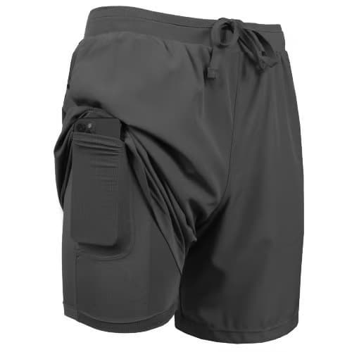 Cross-Border Sports Shorts Men's Quick-Dry Fitness Training Pants 2-Piece Set Men's Compression Tights Outdoor Casual Pants