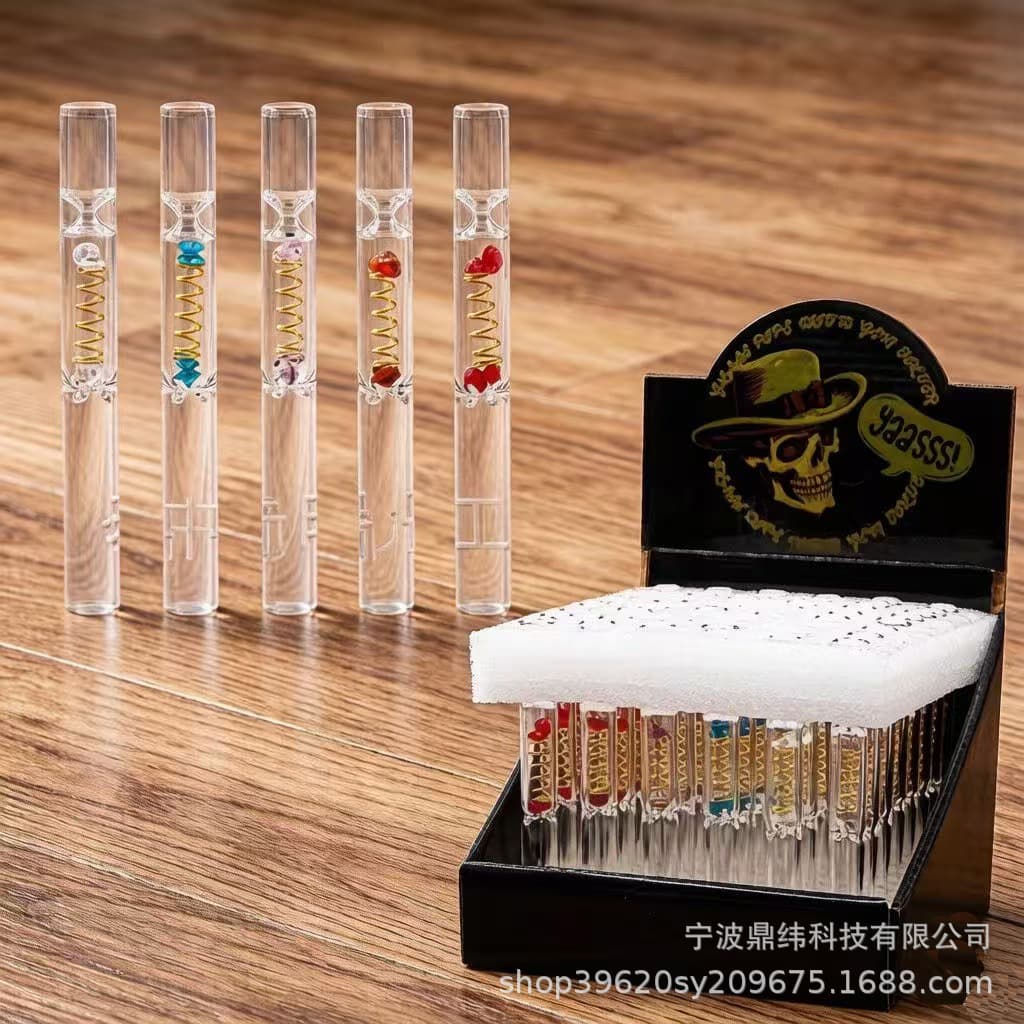 Factory Direct Cross-border Hot-selling Cone Diamond Spring Straw Honey Collector Special Smoking Rod Smoking Accessories Smoking Tools